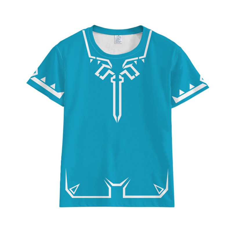 Link Cosplay t-shirt Breath of the Wild T shirt Princess Costumes Adult Summer Tops - CosCouture