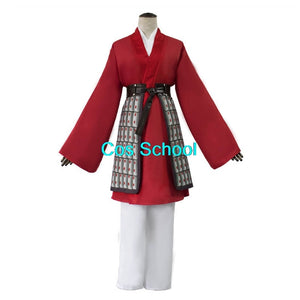 2020 Movie Mulan Cosplay Girl's Warrior Plays Costume Mulan Heroine Ancient Clothes Halloween Women's Chinese Costume - CosCouture