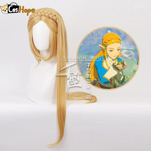 Princess Zelda Wig The Legend of Zelda Cosplay Women Golden Braided Wigs - CosCouture