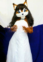 Load image into Gallery viewer, Fursuit Miss Fox Mascot Costume Cosplay Suits - CosCouture
