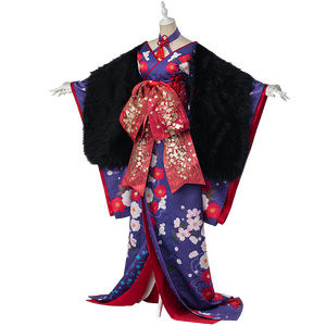 UWOWO Anime Fate Stay Night Heaven's Feel Saber Alter/Arturia Pendragon Alter Cosplay Costume Women Kimono Fate Grand Order/FGO - CosCouture