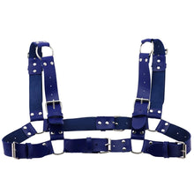 Load image into Gallery viewer, Women Men Sexy Punk Chest Harness Adjustable Caged Metal Body Chain PU Leather Choker Statement Necklace Party Clubwear
