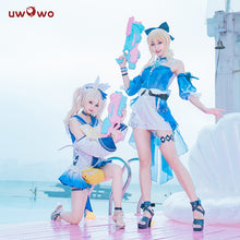 Load image into Gallery viewer, PRE-SALE Barbara Swimsuit Cosplay Hot Game Genshin Impact New Costume Summer Outfit Summertime Sparkle - CosCouture

