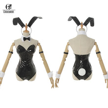Load image into Gallery viewer, ROLECOS Sakurajima Mai Anime Cosplay Costume Women Sexy Costume Bunny Girl Cosplay Wigs Shiny Leather Jumpsuit Party Bodysuit - CosCouture
