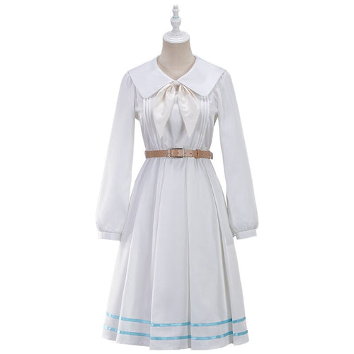 UWOWO Anime Beastars Haru Cosplay Costume Uniform White Rabbit Animal Cute Dress - CosCouture