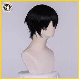 UWOWO Toilet-Bound Hanako-kun/Jibaku Shounen Hanako-kun Cosplay Wig 25cm Natural Black Hair - CosCouture