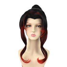 Load image into Gallery viewer, Demon Slayer Kimetsu no Yaiba Kokushibou Michikatsu Tsugikuni Yoriichi Ponytail Wig Cosplay Costume Heat Resistant Hair Wigs - CosCouture
