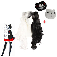 Load image into Gallery viewer, 2020 Monokuma Cosplay Costume Danganronpa Woman&#39;s Cosplay Wig Kuma Coat and Skirts Suit Halloween Girl Anime Costumes - CosCouture
