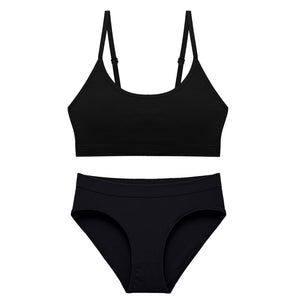 CINOON Seamless Bra Set  Push Up Bra+ Pantys Brassiere Fitness Underwear Lingerie Women&#39;s Soft Comfort Sexy Stretchy Tank Suit