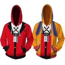 Load image into Gallery viewer, Costumes Kakegurui Compulsive Gambler Jabami Yumeko Cosplay Hoodies Yomoduki Runa Coats Adult Unisex Hooded Zipper Sweater - CosCouture
