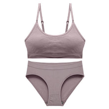 Load image into Gallery viewer, CINOON Seamless Bra Set  Push Up Bra+ Pantys Brassiere Fitness Underwear Lingerie Women&#39;s Soft Comfort Sexy Stretchy Tank Suit
