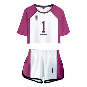 Bokuto Kotaro Cosplay Costume Haikyuu Akaashi Keiji Shirt Shorts Sports Uniform Men High School Volleyball Club Women99 - CosCouture