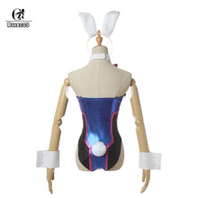 Load image into Gallery viewer, ROLECOS Game OW DVA Cosplay Sexy Bunny Girl Jumpsuit Song hana D.VA Cosplay Costume Halloween Women Romper Jumpsuit
