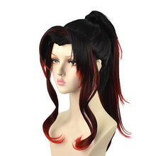 Load image into Gallery viewer, Demon Slayer Kimetsu no Yaiba Kokushibou Michikatsu Tsugikuni Yoriichi Ponytail Wig Cosplay Costume Heat Resistant Hair Wigs - CosCouture
