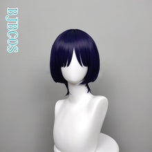 Load image into Gallery viewer, Genshin Impact Cosplay Scaramouche 30cm Wig Purple Wig Cosplay Anime Wigs Heat Resistant Synthetic Wigs Halloween
