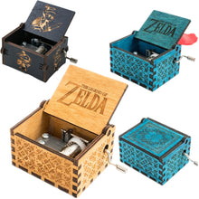 Load image into Gallery viewer, Game The Legend of Zelda Theme Handmade Engraved Wooden Music Box Crafts Cosplay - CosCouture
