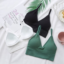 Load image into Gallery viewer, Women Sexy Crop Tops Tube Top Female Streetwear Sleeveless Camis Seamless Sports Lingerie Tee Bra Crop Top Bandeau Top Tank
