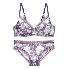Load image into Gallery viewer, DaiNaFang Womens Push Up Underwear Sexy BCDE Cup Plus Size Lingerie Lace Print Embroidery Panties Bra Sets For Lady
