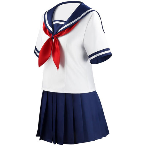 2020 Game Yandere Simulator Ayano Aishi Cosplay Costume Yandere Chan Sailor Suit Girls Jk Uniforms Halloween Party Costumes - CosCouture
