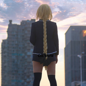 Fate Apocrypha Joan of Arc School Uniform Suits Jacket Coat Pants Outfit Anime Cosplay Costumes - CosCouture