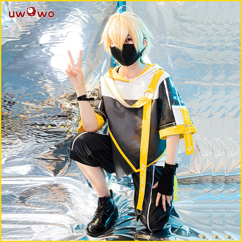 PRE-SALE UWOWO Traveler Cosplay Genshin Impact Aether Costume Male Fashion Traveller - CosCouture