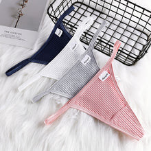 Load image into Gallery viewer, Pure Cotton Ladies Thong Low Waist Non-trace Sexy Underwear
