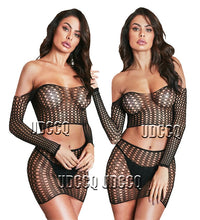 Load image into Gallery viewer, HOT Sexy Babydoll perforate Underwear nightwear Teddies Bodysuits Sleepwear suits sexy nightwear lingerie bodysuit bodystocking
