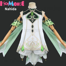 Load image into Gallery viewer, Genshin Impact Nahida maid Cosplay Costume Lesser Lord Kusanali Wig Cute style Dress Nahida Genshin Cosplay for Women Kids
