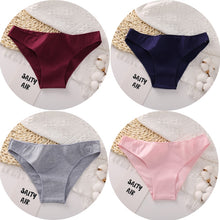 Load image into Gallery viewer, 4PCS/Set Women&#39;s cotton briefs Sexy Low Waist Female Underpants Elasticity Comfortable Underwear Women&#39;s panties Lingerie M-XXL
