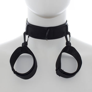 Nylon Erotic Restraints Kit Handcuffs Collar Slave Bondage BDSM Bondage Back Cuffs Sex Bondage Adult Toys for Couple