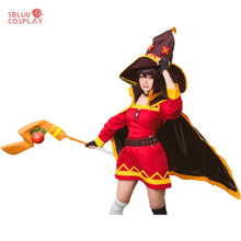 Load image into Gallery viewer, SBluuCosplay KonoSuba Megumin Cosplay Costume Custom Made Any Size
