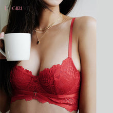 Load image into Gallery viewer, Logirlve Ultra-thin Bra Set Lingerie Push Up Brassiere Embroidery Lace Underwear Set Sexy Straps Panties For Women underwear
