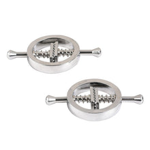 Load image into Gallery viewer, Metal Nipple Clamps Clips Stimulator Steel Nipple Breast Clamps Spring Pull Slave Bondage Flirting Women Sex Toy For Female
