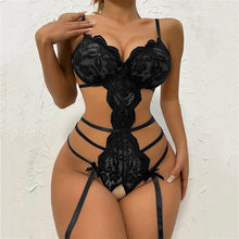 Load image into Gallery viewer, Women Sexy Lingerie Bodysuit Sexy Babydoll Dress Lingerie Porn Role Play Sexy Lingerie Sex Cosplay Costumes Erotic Garter Set
