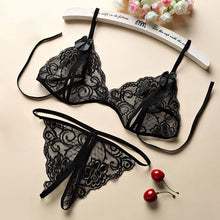 Load image into Gallery viewer, Lace Lingerie One Piece Set Sexy Women Open Bra Crotchless Panties Sexy Hot Porno Exotic Apparel Transparent Bodysuit Underwear
