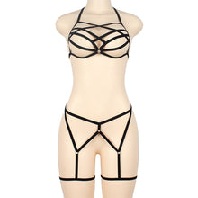 Load image into Gallery viewer, Body Harness Breast Punk Gothic Leg Garter Belts  Elastic Dance Party Women Summer Lingerie Set
