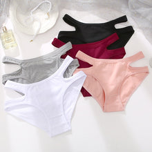 Load image into Gallery viewer, Cotton Panties for Women Waist Cross Design Sexy Underwear Intimates Lingerie Female Panties Solid Color Briefs Soft Girls Panty
