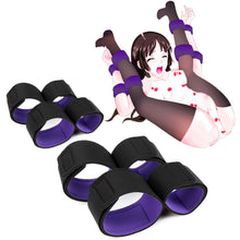 Load image into Gallery viewer, Nylon Erotic Restraints Kit Handcuffs Collar Slave Bondage BDSM Bondage Back Cuffs Sex Bondage Adult Toys for Couple
