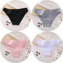 Load image into Gallery viewer, 4PCS/Set Women&#39;s cotton briefs Sexy Low Waist Female Underpants Elasticity Comfortable Underwear Women&#39;s panties Lingerie M-XXL

