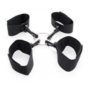 Nylon Erotic Restraints Kit Handcuffs Collar Slave Bondage BDSM Bondage Back Cuffs Sex Bondage Adult Toys for Couple
