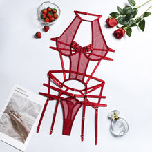 Load image into Gallery viewer, Yimunancy 2-Piece Cut Out Bra Set Women Hallow Out Bandage Underwear Set 3 Color Sexy Lingerie Set
