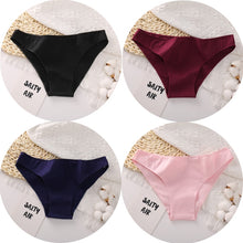 Load image into Gallery viewer, 4PCS/Set Women&#39;s cotton briefs Sexy Low Waist Female Underpants Elasticity Comfortable Underwear Women&#39;s panties Lingerie M-XXL
