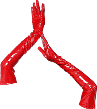 Load image into Gallery viewer, Sexy Womens Dress Clubwear Wetlook Latex Bodycon Costume Glossy Zipper Wet Look Pu Leather Sleeveless Pleated Dresses
