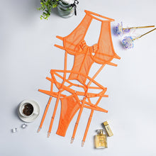 Load image into Gallery viewer, Yimunancy 2-Piece Cut Out Bra Set Women Hallow Out Bandage Underwear Set 3 Color Sexy Lingerie Set
