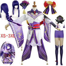 Load image into Gallery viewer, Cosplay Game Genshin Impact Raiden Shogun Cosplay Costume Baal Outfits Raiden Mei Full Set Dress Wig Headwear for Anime Expo
