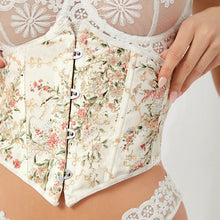 Load image into Gallery viewer, Vintage Flower Court Corset Women Waist Trainer Body Shaper Belt Slimming Sheath Belly Reducing Shaper Tummy Sweat Shapewear
