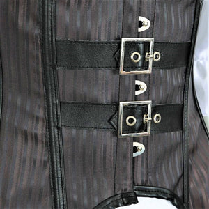 Punk Sexy Corset Bustier 2 Pieces Long Straps Blouse Top Vest Corsets Pirate Lingerie Irregular Plus Size Burlesque Costumes