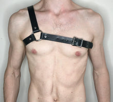 Load image into Gallery viewer, Fetish Men Sexual Chest Leather Harness Belts Adjustable BDSM Gay Body Bondage Harness Strap Rave Gay Clothing for Adult Sex
