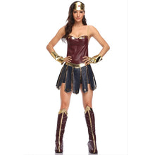 Load image into Gallery viewer, Women Halloween Party Movie Justice Wonder Fantasia Fancy Dress League Superhero Superwomen Costume S-3XL

