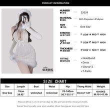 Load image into Gallery viewer, OJBK Bunny Girl Cosplay Costumes Halter Backless Plush Slim Bodycon Mini Dress Women Open Chest Kawaii Lovely Tempatation Furry
